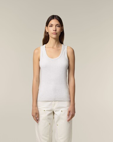 Stella Ava - Das Fitted Damen-Tanktop - Cool Heather Grey - XXL bedrucken, Art.-Nr. STTW963C1462X