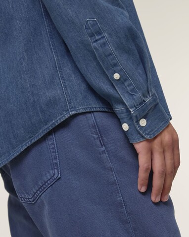 Stanley Denim Shirt - Das Herren-Jeanshemd - Mid Wash - L bedrucken, Art.-Nr. STWM967C3711L Stanley Denim Shirt - Das Herren-Jeanshemd - Mid Wash - L bedrucken, Art.-Nr. STWM967C3711L