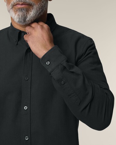 Stanley Oxford Shirt - Das Herren-Oxfordhemd - Black - L bedrucken, Art.-Nr. STWM968C0021L