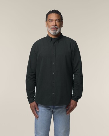 Stanley Oxford Shirt - Das Herren-Oxfordhemd - Black - 3XL bedrucken, Art.-Nr. STWM968C0023X
