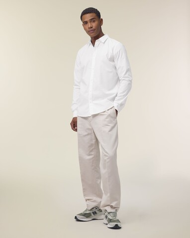 Stanley Styler Shirt - Das Herren-Popelinehemd - White - 5XL bedrucken, Art.-Nr. STWM969C0015X