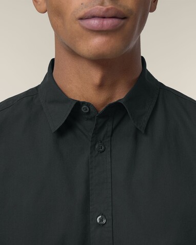 Stanley Styler Shirt - Das Herren-Popelinehemd - Black - 5XL bedrucken, Art.-Nr. STWM969C0025X