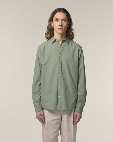 Stanley Styler Shirt - Das Herren-Popelinehemd - Soft Khaki - S bedrucken, Art.-Nr. STWM969C3671S Stanley Styler Shirt - Das Herren-Popelinehemd - Soft Khaki - S bedrucken, Art.-Nr. STWM969C3671S