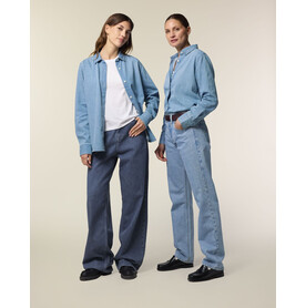 Stella Denim Shirt - Das Damen-Jeanshemd - Light Wash - XXL bedrucken, Art.-Nr. STWW970C3702X