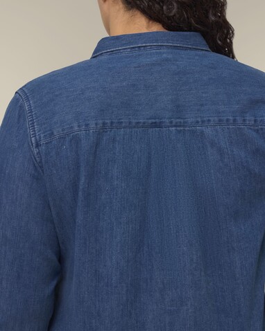 Stella Denim Shirt - Das Damen-Jeanshemd - Mid Wash - XS bedrucken, Art.-Nr. STWW970C371XS