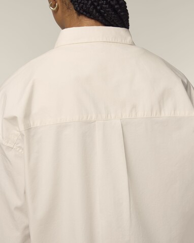 Stella Styler Shirt - Das Relaxed Damen-Popelinehemd - Cream - XS bedrucken, Art.-Nr. STWW973C361XS