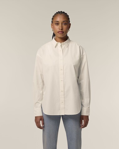 Stella Styler Shirt - Das Relaxed Damen-Popelinehemd - Cream - S bedrucken, Art.-Nr. STWW973C3611S Stella Styler Shirt - Das Relaxed Damen-Popelinehemd - Cream - S bedrucken, Art.-Nr. STWW973C3611S
