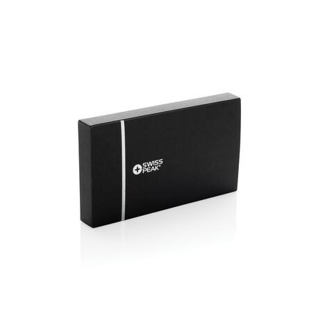 Swiss Peak Tula RCS Set aus Key-Organizer &amp; Stifte schwarz bedrucken, Art.-Nr. P820.9701