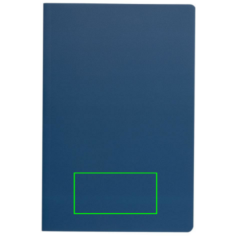 Impact Softcover A5 Notizbuch mit Steinpapier navy blau bedrucken, Art.-Nr. P774.215