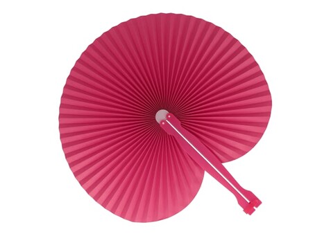 Mini faltbarer Handfächer - Rosa bedrucken, Art.-Nr. LT90526-N0076