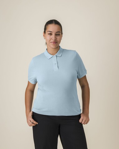 Stella Coaster - Das Damen-Polo - Sky blue - XL bedrucken, Art.-Nr. STPW977C2321X Stella Coaster - Das Damen-Polo - Sky blue - XL bedrucken, Art.-Nr. STPW977C2321X