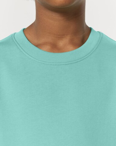 Mini Changer 2.0 - Das Iconic Kinder-Sweatshirt - Pool Blue - 5-6/110-116cm bedrucken, Art.-Nr. STSK181C35705