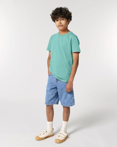 Mini Creator 2.0 - Das Iconic Kinder-T-Shirt - Pool Blue - 9-11/134-146cm bedrucken, Art.-Nr. STTK184C35709