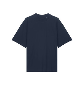 Blaster 2.0 - Das Oversized Unisex-T-Shirt mit Stehkragen - French Navy - 3XL bedrucken, Art.-Nr. STTU959C7273X