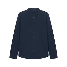 Stella Styler Shirt - Das entspannte Popelinhemd für Damen - French Navy - XXL bedrucken, Art.-Nr. STWW973C7272X