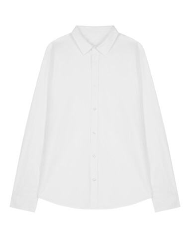 Stella Styler Shirt - Das Relaxed Damen-Popelinehemd - White - XS bedrucken, Art.-Nr. STWW973C001XS