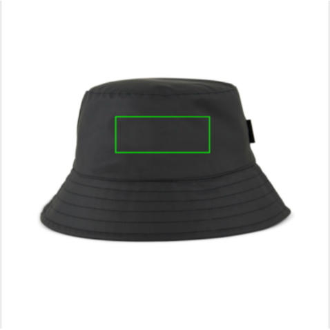 VINGA Baltimore AWARE™ Hut aus recyceltem PET schwarz bedrucken, Art.-Nr. V453111