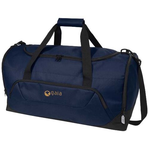 Retrend RPET Reisetasche 40L, navy bedrucken, Art.-Nr. 12053455