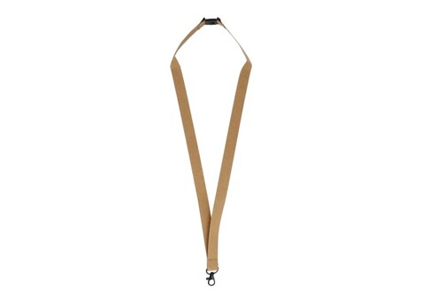 FSC-Papier-Lanyard - Natur bedrucken, Art.-Nr. LT90878-N0094