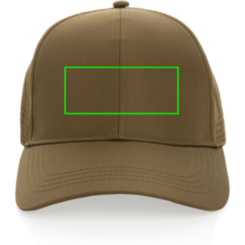 Impact AWARE™ rPET 6-Panel-Sportkappe grün bedrucken, Art.-Nr. P453.257