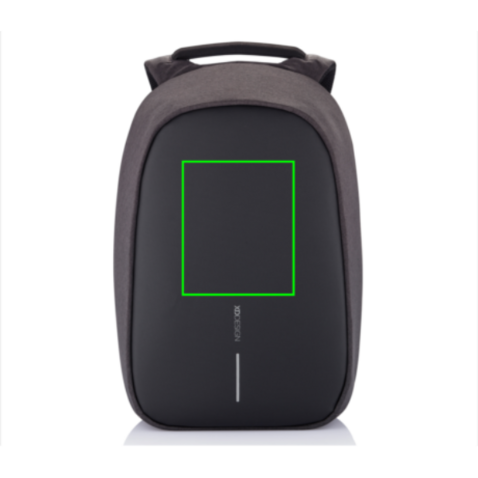 Bobby Hero XL Anti-Diebstahl-Rucksack schwarz, grau bedrucken, Art.-Nr. P705.711