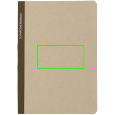 Stylo Bonsucro zertifiziertes Zuckerrohrpapier Notizbuch A5 braun bedrucken, Art.-Nr. P774.559