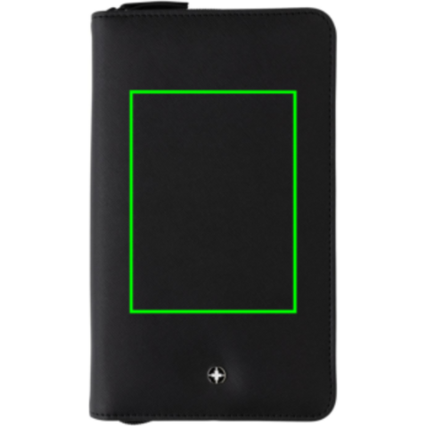 Swiss Peak Heritage RCS rPU RFID Travel Wallet schwarz bedrucken, Art.-Nr. P820.341