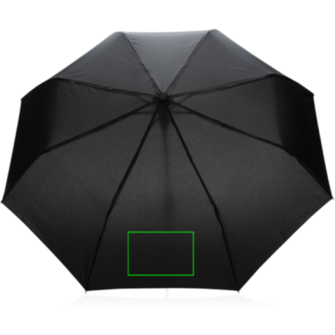 21&quot; Impact AWARE™ RPET 190T Mini-Schirm automatic open schwarz bedrucken, Art.-Nr. P850.591