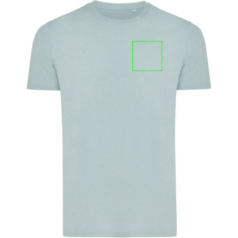 IQONIQ Bryce T-Shirt aus recycelter Baumwolle Iceberg green bedrucken, Art.-Nr. T9100.023.S