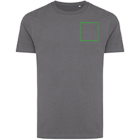IQONIQ Bryce T-Shirt aus recycelter Baumwolle anthrazit bedrucken, Art.-Nr. T9100.019.S