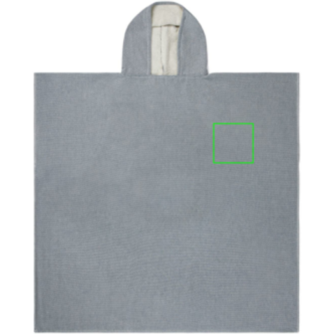 VINGA Tolo Hamam Frottee Strandponcho navy blau, off white bedrucken, Art.-Nr. V417205