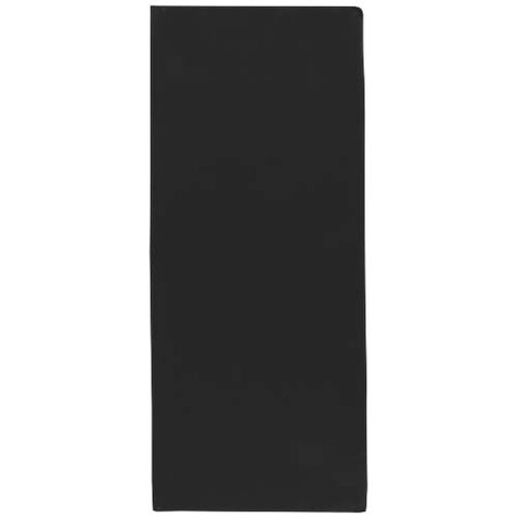 Lucas RPET Sporthandtuch 30 × 80 cm, schwarz bedrucken, Art.-Nr. 11350190