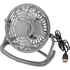 USB-Ventilator aus Kunststoff Preston – Grau bedrucken, Art.-Nr. 003999999_3639