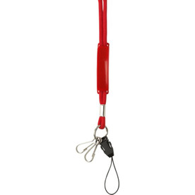 Lanyard aus Polyester Ariel – Rot bedrucken, Art.-Nr. 008999999_4164