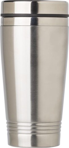 Trinkbecher aus Edelstahl (450 ml) Velma – Silber bedrucken, Art.-Nr. 032999999_709939