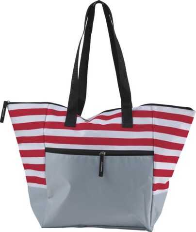 Strandtasche aus Polyester Gaston – Rot bedrucken, Art.-Nr. 008999999_7953