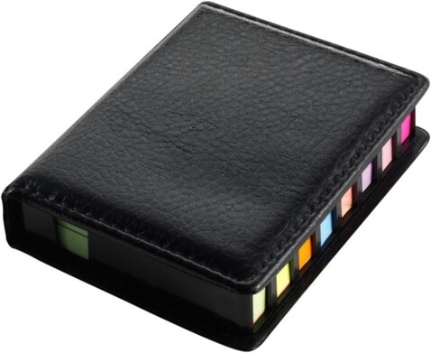 Haftnotizenin PU Etui Pierce – Schwarz bedrucken, Art.-Nr. 001999999_8005