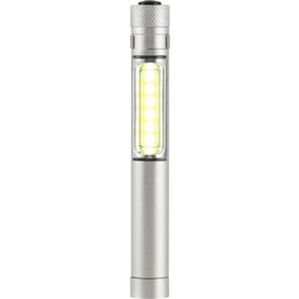 COB Taschenlampe Beth – Silber bedrucken, Art.-Nr. 032999999_8839