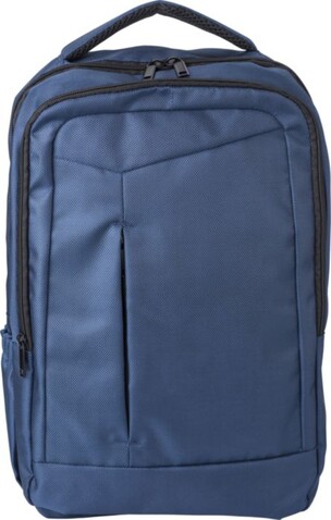 Rucksack aus Polyester Cassandre – Blau bedrucken, Art.-Nr. 005999999_9166