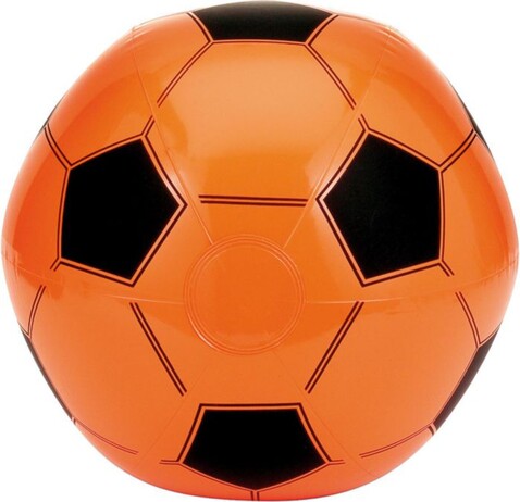 Aufblasbarer Wasserball aus PVC Norman – Orange bedrucken, Art.-Nr. 007999999_9655