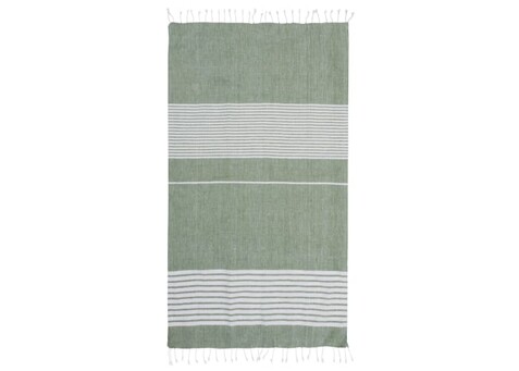 Sagaform Ella Großes Hamam-Handtuch 145x250cm - Grün bedrucken, Art.-Nr. LT52010-N0031
