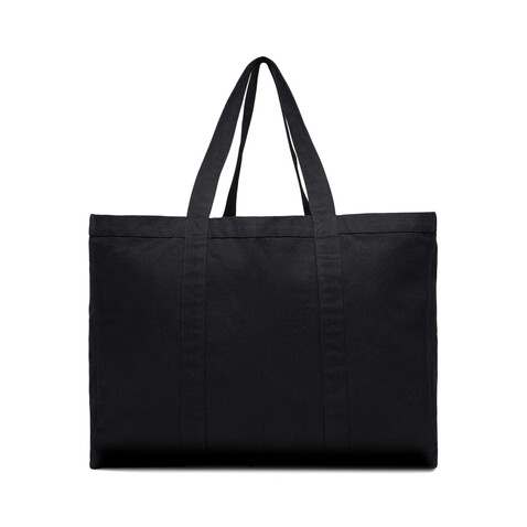 VINGA Hilo AWARE™ Maxi-Tasche aus recyceltem Canvas schwarz bedrucken, Art.-Nr. V762011