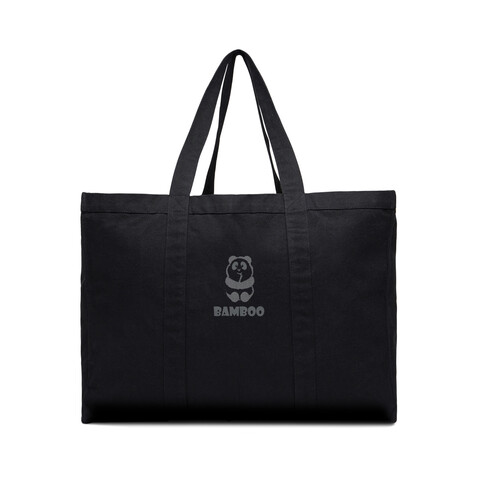 VINGA Hilo AWARE™ Maxi-Tasche aus recyceltem Canvas schwarz bedrucken, Art.-Nr. V762011