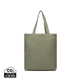 VINGA Hilo AWARE™ Tragetasche aus recyceltem Canvas grün bedrucken, Art.-Nr. V762027