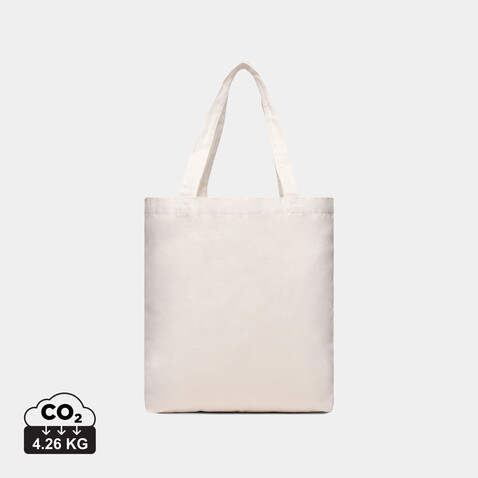 VINGA Hilo AWARE™ Tragetasche aus recyceltem Canvas off white bedrucken, Art.-Nr. V762023