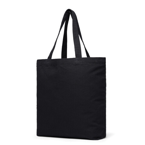 VINGA Hilo AWARE™ Tragetasche aus recyceltem Canvas schwarz bedrucken, Art.-Nr. V762021