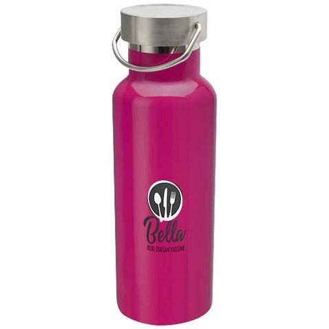 Thor 500 ml RCS-zertifizierte Trinkflasche aus Edelstahl, rosa bedrucken, Art.-Nr. 10081941