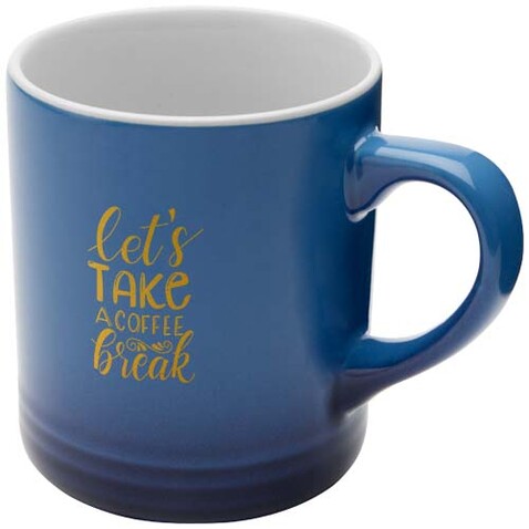 Laguna Keramiktasse 330 ml, royalblau bedrucken, Art.-Nr. 10084353