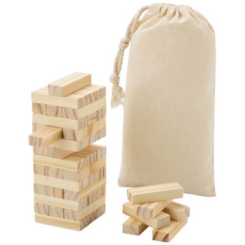 Jumble Wackelturm aus Holz, natur bedrucken, Art.-Nr. 10461206