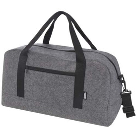 Felta Reisetasche aus recyceltem GRS-Material 35 L, mittelgrau bedrucken, Art.-Nr. 13007782